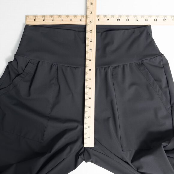 Halara High Waisted Plain Pocket Casual Joggers Womens Medium Black Athleisure - Picture 4 of 13